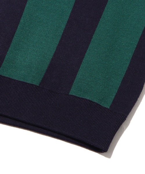 atmos pink(アトモスピンク)の「atmos pink ストライプ 襟付きカーデ / アトモスピンク ストライプ エリツキカーデ(カーディガン/ボレロ・レディース・ブラウン/ネイビー/レッド・FREE)」の20枚目の写真