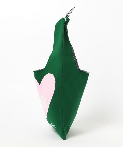 Ray BEAMS（レイビームス）の「Ray BEAMS / メッセージ ニット バッグ（トートバッグ・レディース・ホワイト/グリーン・ONE SIZE）」の9枚目の写真