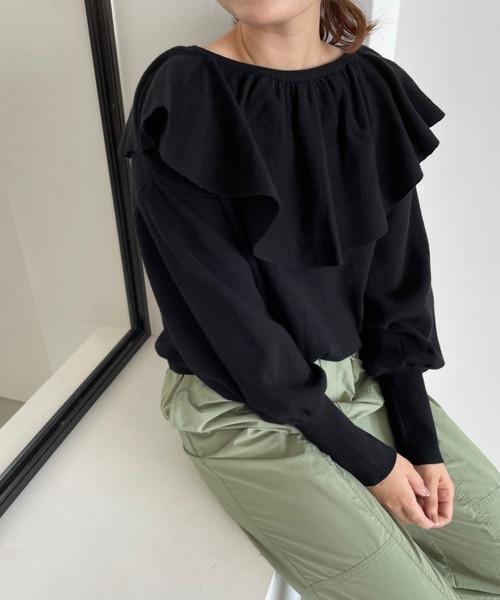 LOWRYS FARM（ローリーズファーム）の「フリルニット 294819（ニット