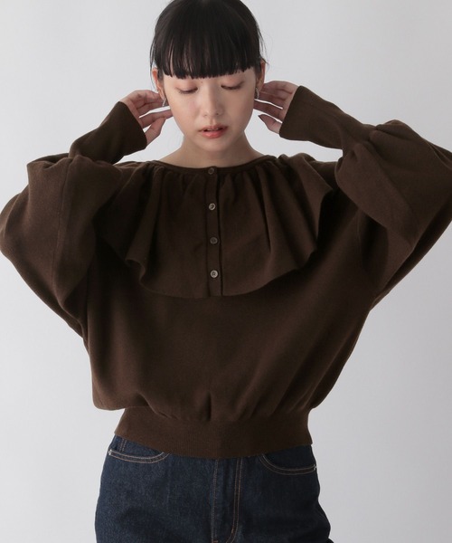 LOWRYS FARM（ローリーズファーム）の「フリルニット 294819（ニット