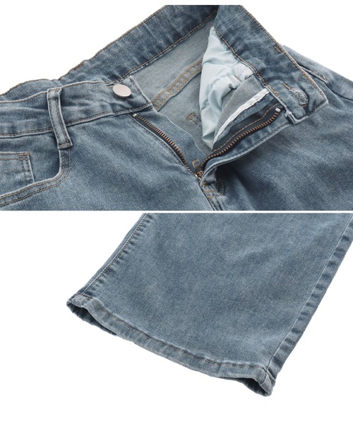 ANAP（アナップ）の「シンプルストレッチストレートデニムパンツ（デニムパンツ・レディース・ブラック/ブルー・S/M）」の9枚目の写真