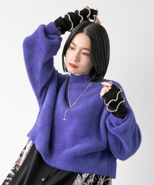 HARE（ハレ）の「デザインアームウォーマ－(HARE)（アームカバー・レディース・ブラック/グレー・FREE）」の5枚目の写真