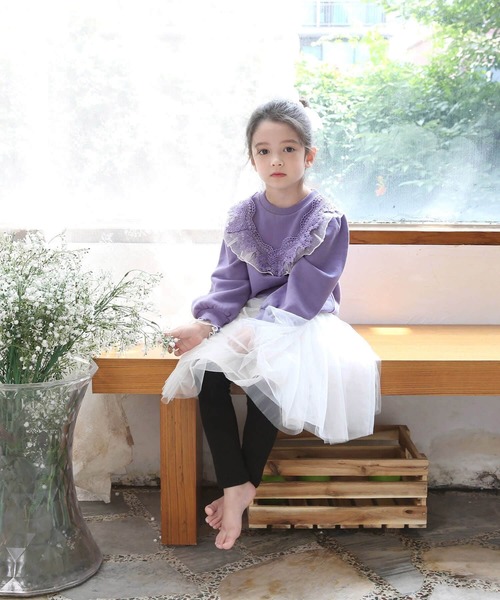 Rora（ローラ）の「ベッキー スウェット (2color)（スウェット・キッズ・ブルーパープル/アイボリー・150/110/130/100/120/140）」の20枚目の写真