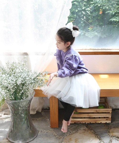 Rora（ローラ）の「ベッキー スウェット (2color)（スウェット・キッズ・ブルーパープル/アイボリー・150/110/130/100/120/140）」の19枚目の写真