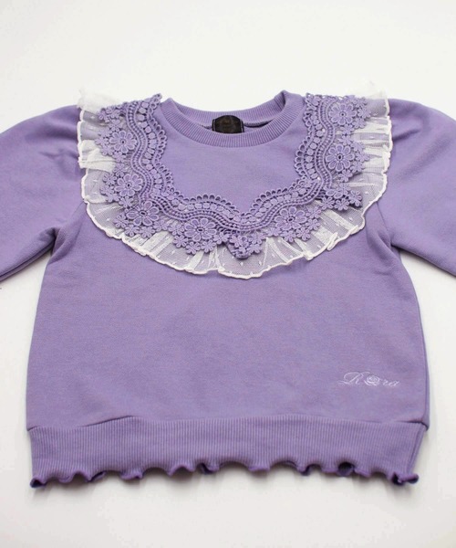 Rora（ローラ）の「ベッキー スウェット (2color)（スウェット・キッズ・ブルーパープル/アイボリー・150/110/130/100/120/140）」の11枚目の写真