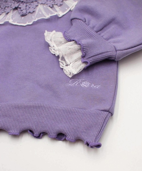 Rora（ローラ）の「ベッキー スウェット (2color)（スウェット・キッズ・ブルーパープル/アイボリー・150/110/130/100/120/140）」の10枚目の写真