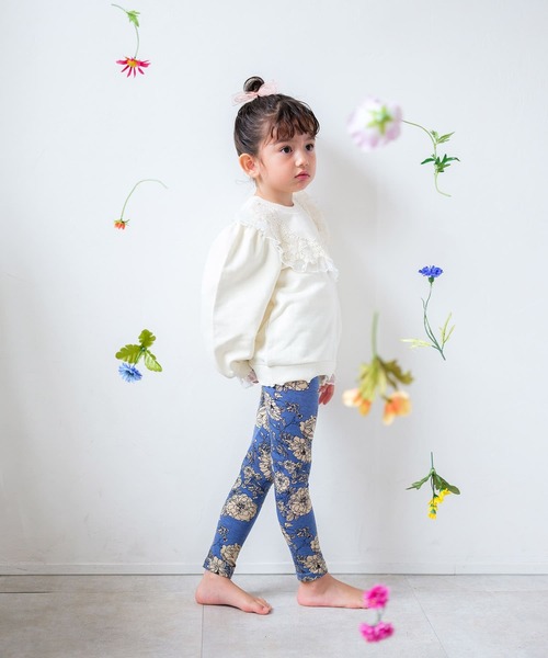 Rora（ローラ）の「ベッキー スウェット (2color)（スウェット・キッズ・ブルーパープル/アイボリー・150/110/130/100/120/140）」の6枚目の写真