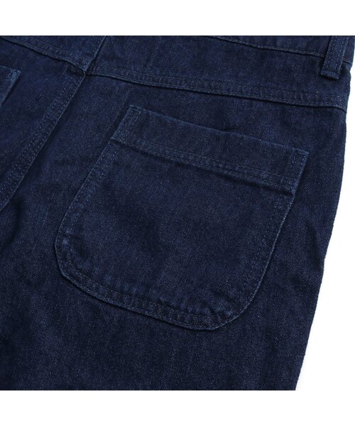 algy（アルジー）の「ゆるサロペ（サロペット/オーバーオール・キッズ・インディゴブルー/ブラウン・SMALL/X-SMALL/MEDIUM/XX-SMALL/XXX-SMALL）」の15枚目の写真