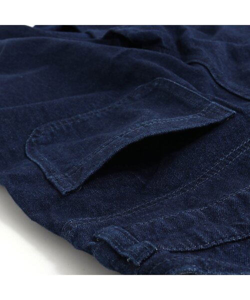 algy（アルジー）の「ゆるサロペ（サロペット/オーバーオール・キッズ・インディゴブルー/ブラウン・SMALL/X-SMALL/MEDIUM/XX-SMALL/XXX-SMALL）」の16枚目の写真