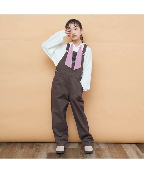 algy（アルジー）の「ゆるサロペ（サロペット/オーバーオール・キッズ・インディゴブルー/ブラウン・SMALL/X-SMALL/MEDIUM/XX-SMALL/XXX-SMALL）」の13枚目の写真