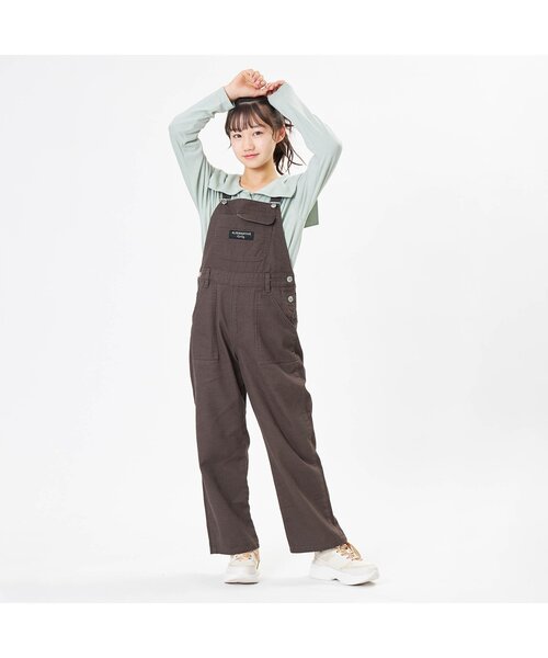 algy（アルジー）の「ゆるサロペ（サロペット/オーバーオール・キッズ・インディゴブルー/ブラウン・SMALL/X-SMALL/MEDIUM/XX-SMALL/XXX-SMALL）」の14枚目の写真