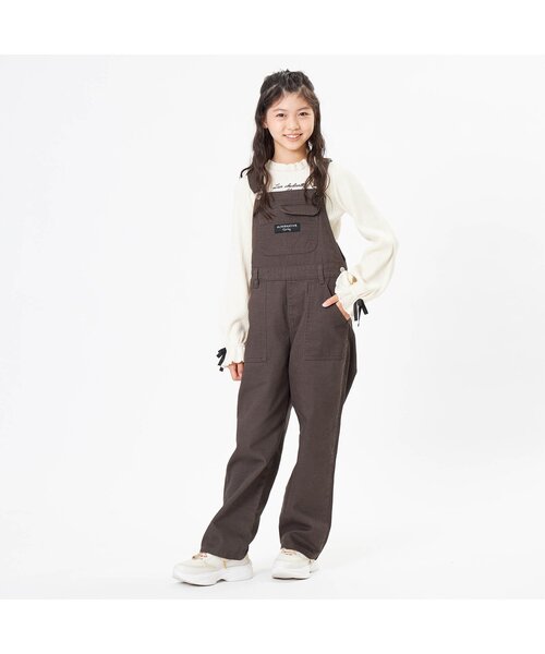 algy（アルジー）の「ゆるサロペ（サロペット/オーバーオール・キッズ・インディゴブルー/ブラウン・SMALL/X-SMALL/MEDIUM/XX-SMALL/XXX-SMALL）」の6枚目の写真