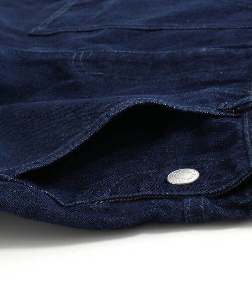 algy（アルジー）の「ゆるサロペ（サロペット/オーバーオール・キッズ・インディゴブルー/ブラウン・SMALL/X-SMALL/MEDIUM/XX-SMALL/XXX-SMALL）」の22枚目の写真