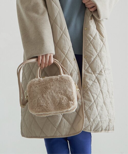 ikka（イッカ）の「エコファー2WAYミニショルダーバッグ（ショルダーバッグ・レディース・ブラック/ダークグリーン/オフホワイト/マスタード・FREE）」の20枚目の写真