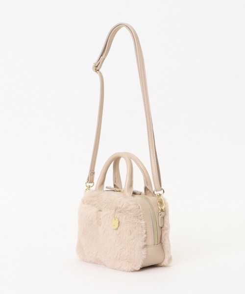 ikka（イッカ）の「エコファー2WAYミニショルダーバッグ（ショルダーバッグ・レディース・ブラック/ダークグリーン/オフホワイト/マスタード・FREE）」の5枚目の写真