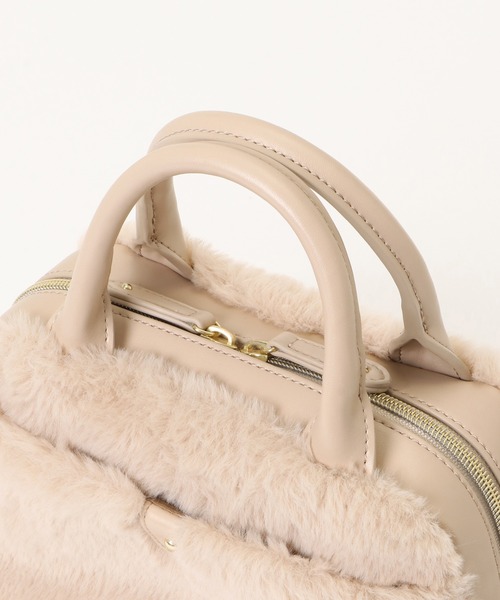 ikka（イッカ）の「エコファー2WAYミニショルダーバッグ（ショルダーバッグ・レディース・ブラック/ダークグリーン/オフホワイト/マスタード・FREE）」の10枚目の写真