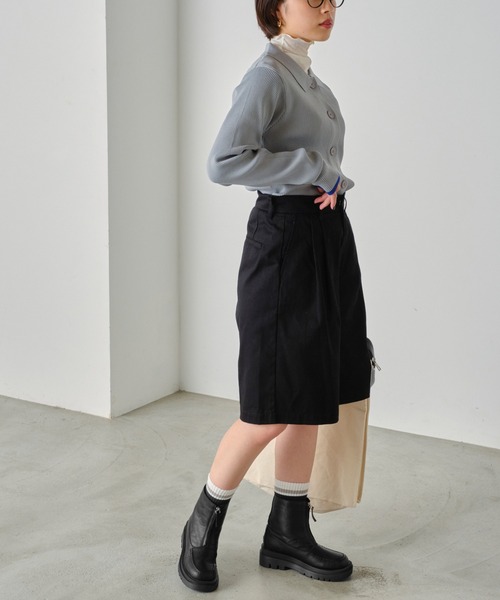 forksy.(フォルクシー)の「【forksy.】ジップトラックソールブーツ(ブーツ・レディース・ブラック・S/M/L/LL)」の6枚目の写真