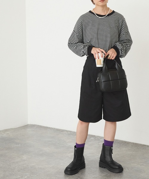 forksy.(フォルクシー)の「【forksy.】ジップトラックソールブーツ(ブーツ・レディース・ブラック・S/M/L/LL)」の14枚目の写真