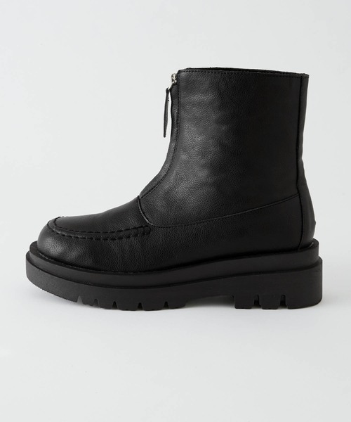 forksy.(フォルクシー)の「【forksy.】ジップトラックソールブーツ(ブーツ・レディース・ブラック・S/M/L/LL)」の19枚目の写真