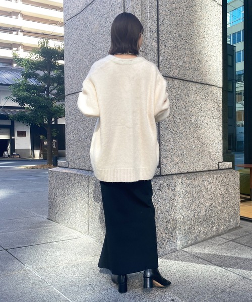 DouDou（ドゥドゥ）の「リブニットタイトスカート（スカート・レディース・ブラック/グレー/ブルー・FREE）」の17枚目の写真
