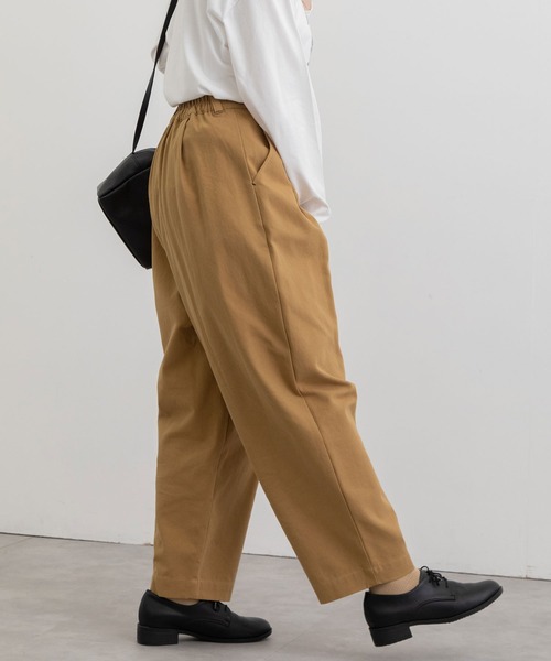 POU DOU DOU(プードゥドゥ)の「2タックワイドパンツ(その他パンツ・レディース・キャメル/キナリ/ミント・3)」の11枚目の写真