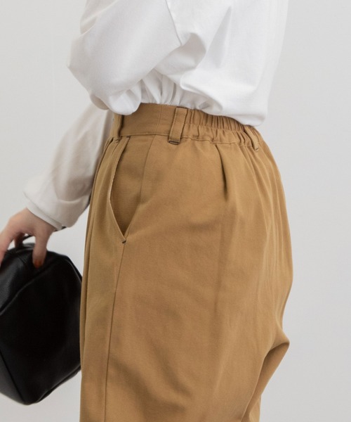 POU DOU DOU(プードゥドゥ)の「2タックワイドパンツ(その他パンツ・レディース・キャメル/キナリ/ミント・3)」の15枚目の写真