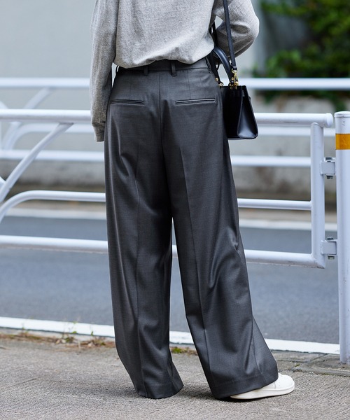 sioold crowウール混ワークパンツ セール】シルク混ウールパンツ（その他パンツ）｜FRAMeWORK（フレーム
