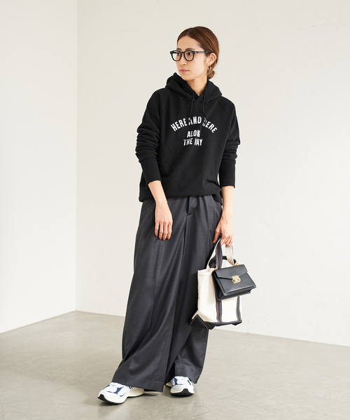 FRAMeWORK(フレームワーク)の「シルク混ウールパンツ(その他パンツ・レディース・チャコールグレー/ブラック・36/38)」の15枚目の写真