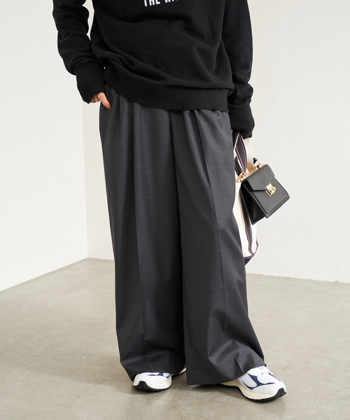 未使用 フレームワーク トリコチン フレア パンツ ウール混 ストレッチ 新品 未使用 フレームワーク トリコチン フレア パンツ ウール混