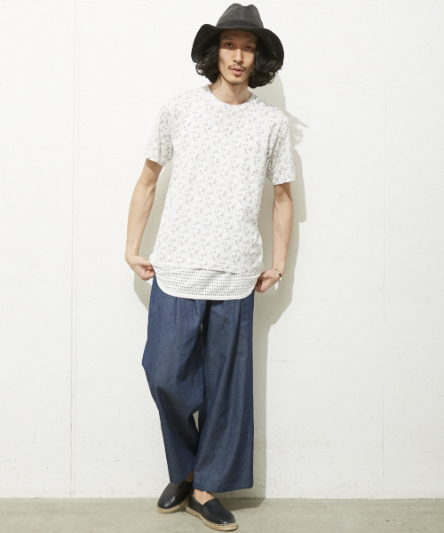 TOGA VIRILIS（トーガ ビリリース）の「TOGA VIRILIS プリントTシャツ（Tシャツ/カットソー・メンズ・ホワイト/ローズ・48/46）」の12枚目の写真