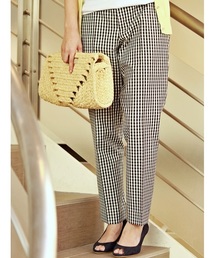 La TOTALITE | ギンガムチェックサブリナパンツ。(その他パンツ)