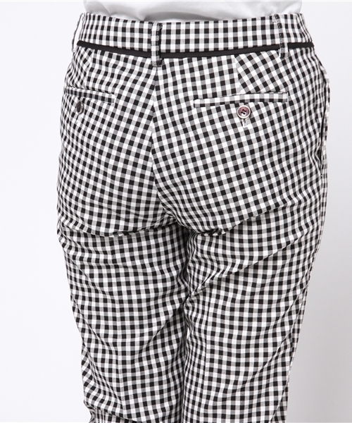 La TOTALITE（ラトータリテ）の「ギンガムチェックサブリナパンツ。（その他パンツ・レディース・ブラック/コバルトブルー・38/36/40）」の7枚目の写真