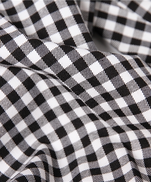 La TOTALITE（ラトータリテ）の「ギンガムチェックサブリナパンツ。（その他パンツ・レディース・ブラック/コバルトブルー・38/36/40）」の12枚目の写真