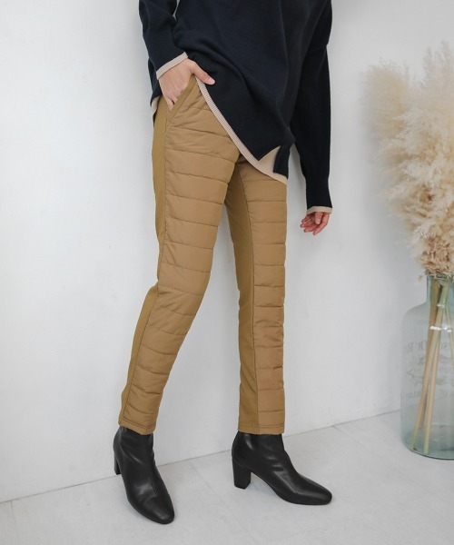 Bou Jeloud(ブージュルード)の「あったかエコダウンパンツ(その他パンツ・レディース・ネイビー/ブラック/オフホワイト/キャメル・L/M)」の4枚目の写真