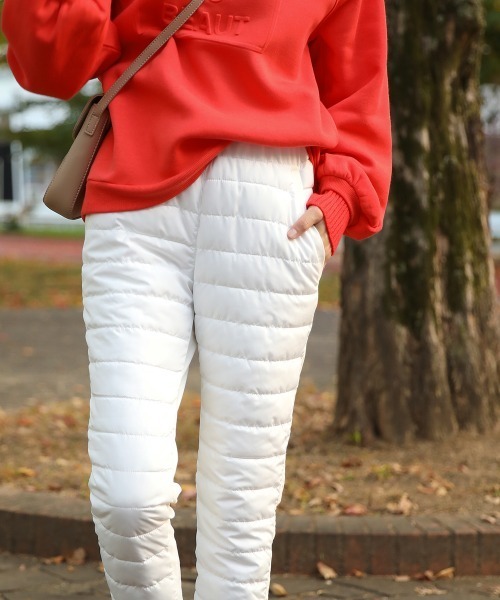 Bou Jeloud(ブージュルード)の「あったかエコダウンパンツ(その他パンツ・レディース・ネイビー/ブラック/オフホワイト/キャメル・L/M)」の6枚目の写真