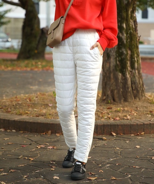 Bou Jeloud(ブージュルード)の「あったかエコダウンパンツ(その他パンツ・レディース・ネイビー/ブラック/オフホワイト/キャメル・L/M)」の7枚目の写真