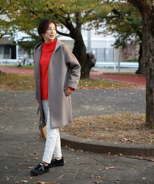 Bou Jeloud(ブージュルード)の「あったかエコダウンパンツ(その他パンツ・レディース・ネイビー/ブラック/オフホワイト/キャメル・L/M)」の12枚目の写真