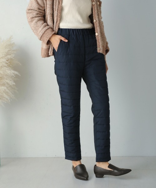 Bou Jeloud(ブージュルード)の「あったかエコダウンパンツ(その他パンツ・レディース・ネイビー/ブラック/オフホワイト/キャメル・L/M)」の14枚目の写真