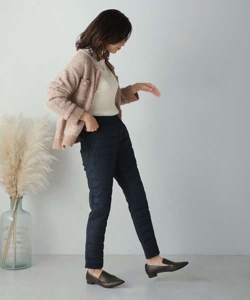 Bou Jeloud(ブージュルード)の「あったかエコダウンパンツ(その他パンツ・レディース・ネイビー/ブラック/オフホワイト/キャメル・L/M)」の16枚目の写真