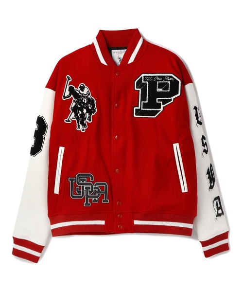 U.S.POLO ASSN./ユーエスポロアッスン/【web限定】別注ワッペンスタジャン USPOLOASSN