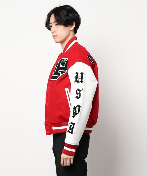 U.S.POLO ASSN./ユーエスポロアッスン/【web限定】別注ワッペンスタジャン USPOLOASSN