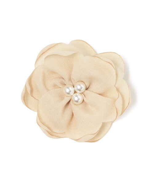 B:MING by BEAMS(ビーミングバイビームス)の「【セレモニー・フォーマル】パール フラワー コサージュ(ブローチ/コサージュ・レディース・ライトベージュ/コーラル/ネイビー・FREE)」の5枚目の写真
