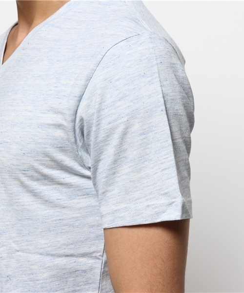JOURNAL STANDARD(ジャーナルスタンダード)の「DEO QUICK / デオクイック: カスリボーダーVネックTシャツ # (Tシャツ/カットソー・メンズ・チャコールグレー/ネイビー/サックスブルー/ボルドー・SMALL/LARGE/MEDIUM)」の9枚目の写真