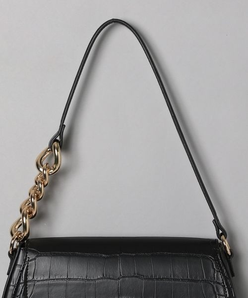 JEANASIS（ジーナシス）の「チェーンミニショルダー/179341（ショルダーバッグ・レディース・ブラック/シルバー・FREE）」の13枚目の写真