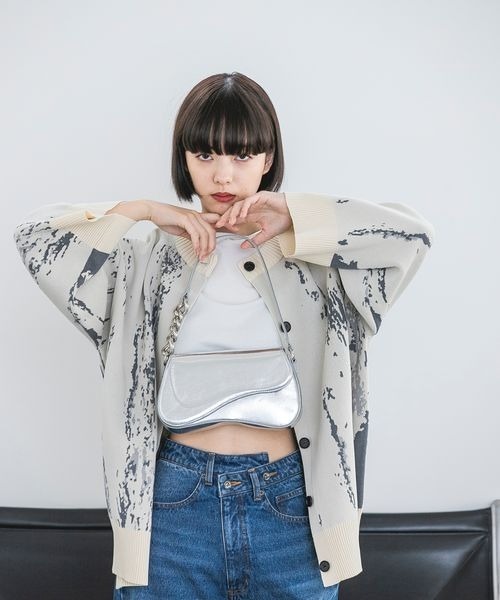 JEANASIS（ジーナシス）の「チェーンミニショルダー/179341（ショルダーバッグ・レディース・ブラック/シルバー・FREE）」の5枚目の写真