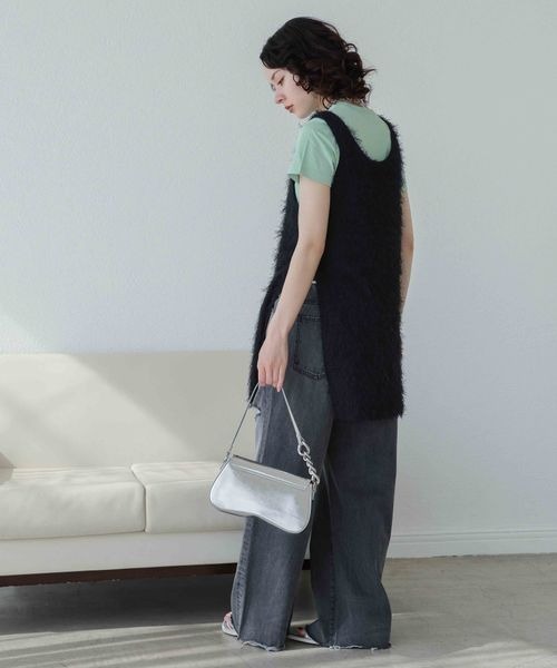 JEANASIS（ジーナシス）の「チェーンミニショルダー/179341（ショルダーバッグ・レディース・ブラック/シルバー・FREE）」の8枚目の写真