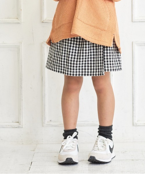 MAKE YOUR DAY(メイクユアデイ)の「チェック柄ショートラップパンツ■90~140cm(その他パンツ・キッズ・ブラウン/ブラック・120/100/130/110/140/90)」の17枚目の写真