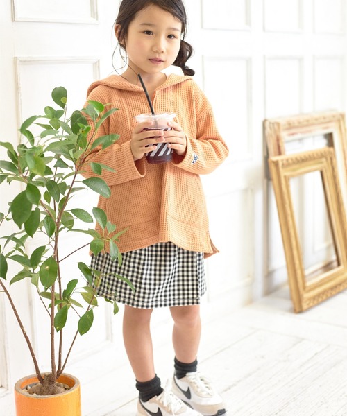 MAKE YOUR DAY(メイクユアデイ)の「チェック柄ショートラップパンツ■90~140cm(その他パンツ・キッズ・ブラウン/ブラック・120/100/130/110/140/90)」の9枚目の写真
