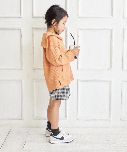 MAKE YOUR DAY(メイクユアデイ)の「チェック柄ショートラップパンツ■90~140cm(その他パンツ・キッズ・ブラウン/ブラック・120/100/130/110/140/90)」の11枚目の写真