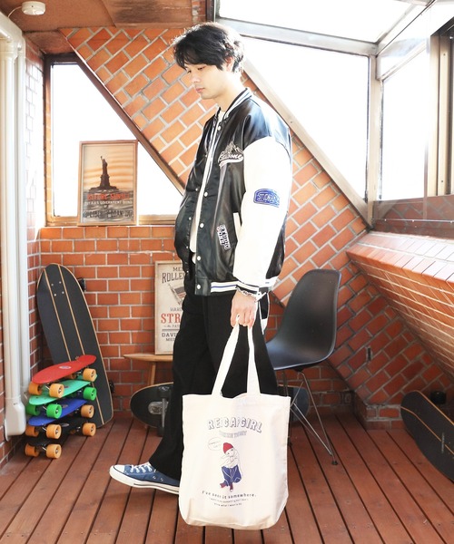 Red Cap Girl（レッドキャプガール）の「Red Cap Girl トートバッグ（トートバッグ・メンズ・ネイビー/ブラック・FREE）」の10枚目の写真